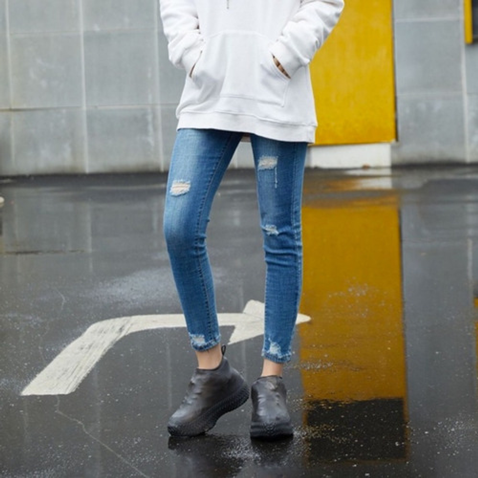 Cubre Botas Lluvia Cubre Zapato De Goma Impermeables Lluvia 13