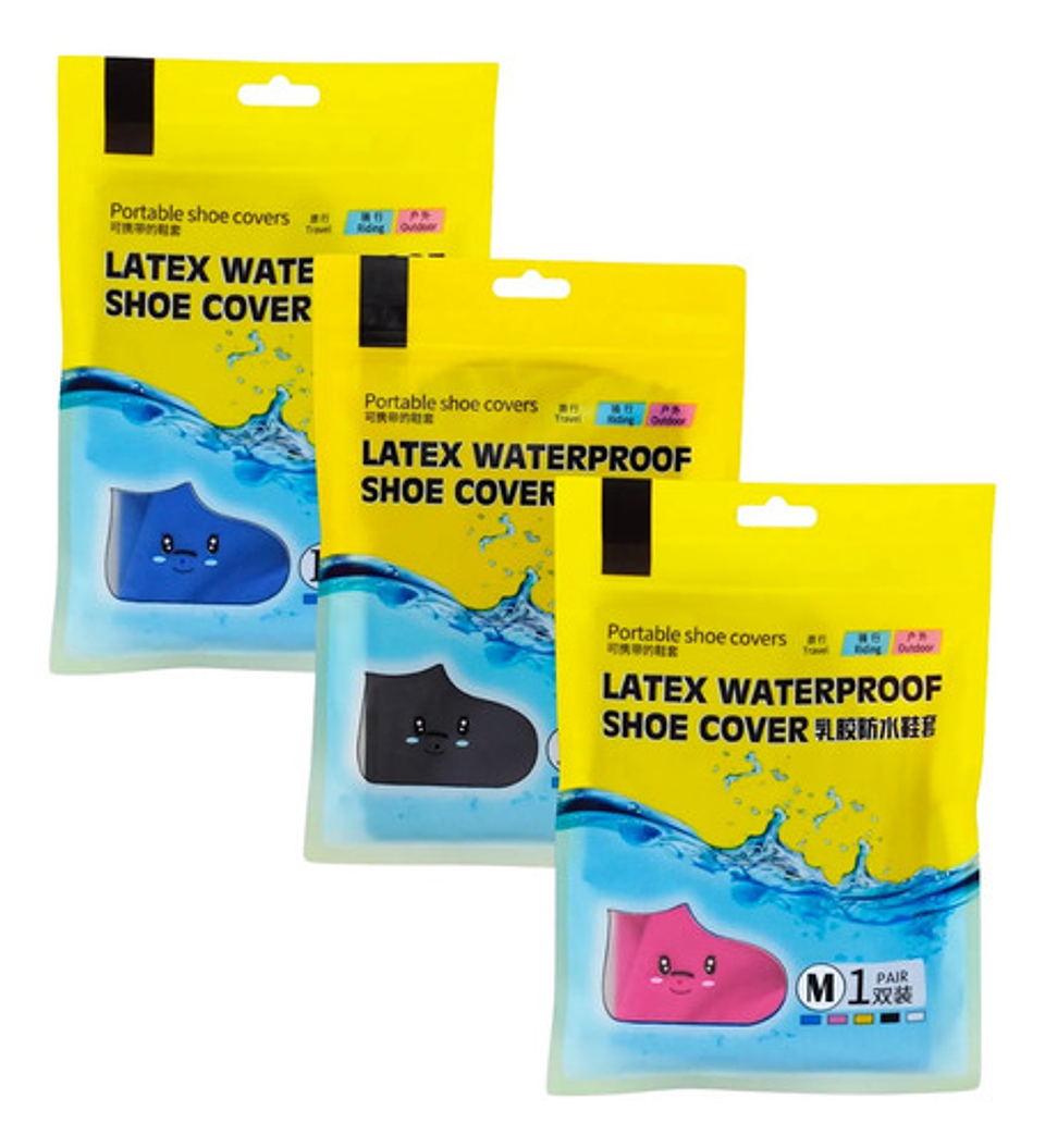 Cubre Botas Lluvia Cubre Zapato De Goma Impermeables Lluvia 32