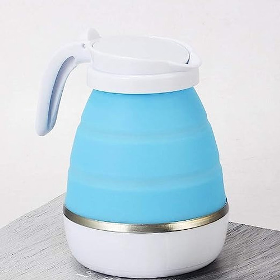 Hervidor De Agua Electrico Plegable Color Azul Claro 2