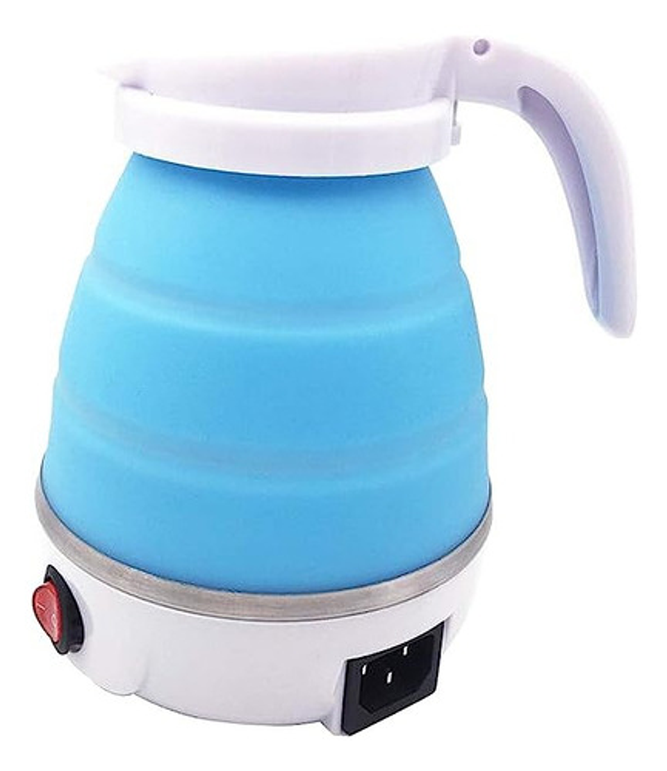 Hervidor De Agua Electrico Plegable Color Azul Claro 4