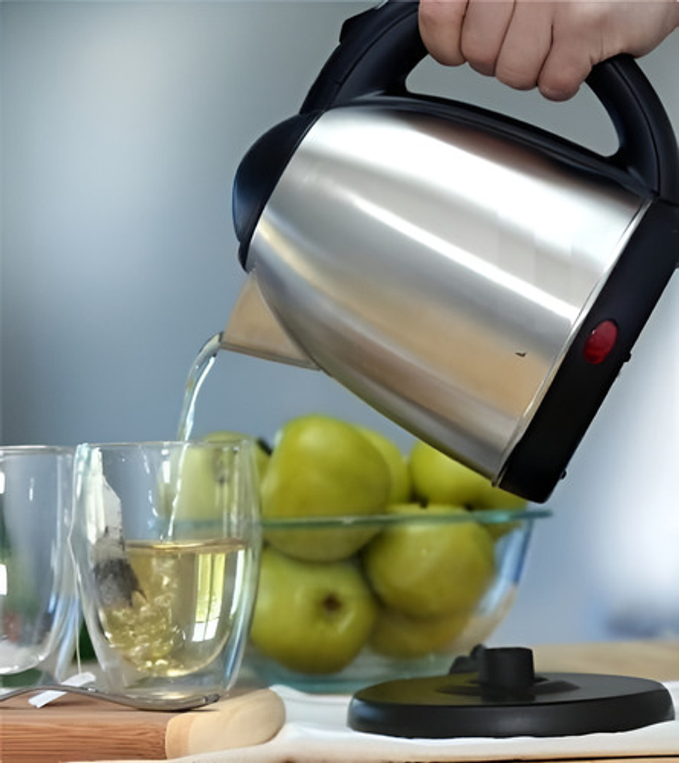 Jarra Electrica 2,0 Lts En Acero Inoxidable Color Gris 2