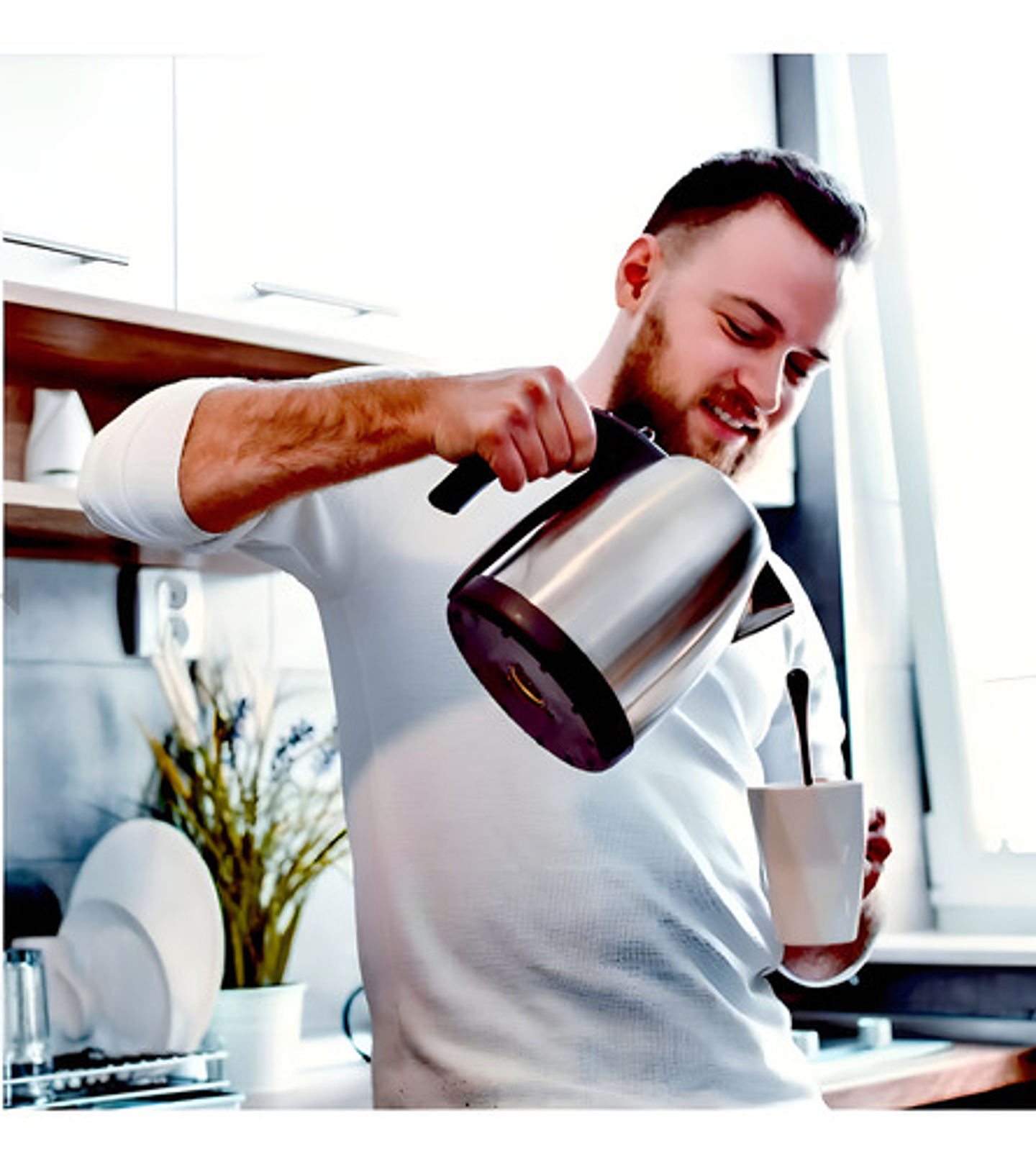 Jarra Electrica 2,0 Lts En Acero Inoxidable Color Gris 4