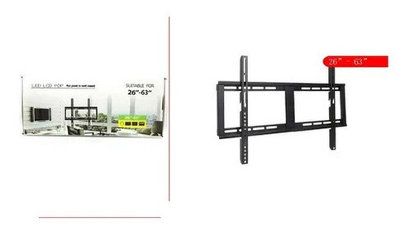 Soporte Vesa Nice Ideal Tb-2663 Para Tv 26-63 Pulgadas Fijo Pared Negro 2