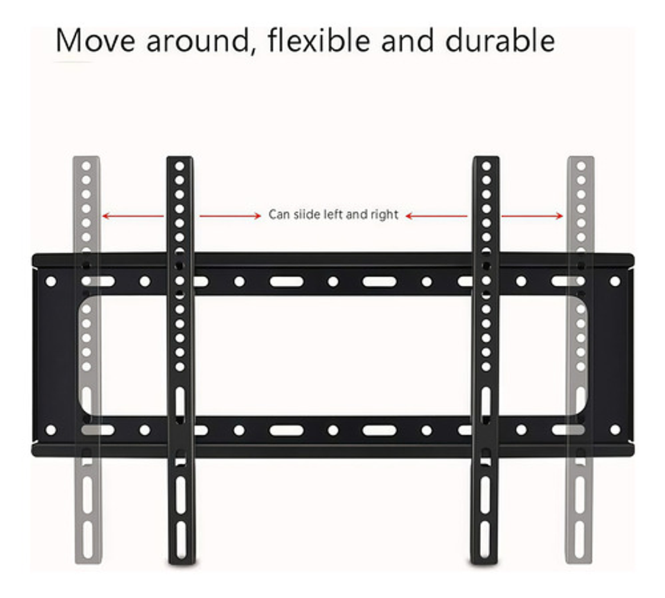 Soporte Vesa Nice Ideal Tb-2663 Para Tv 26-63 Pulgadas Fijo Pared Negro 9