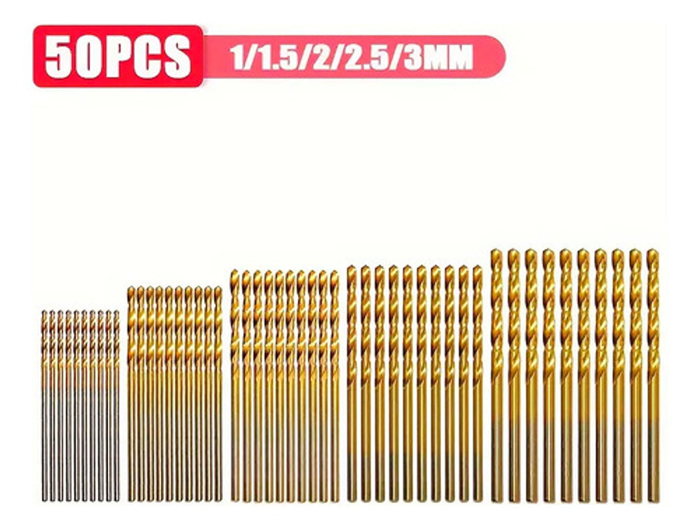 Juego De Brocas De Acero 50 Pcs 5