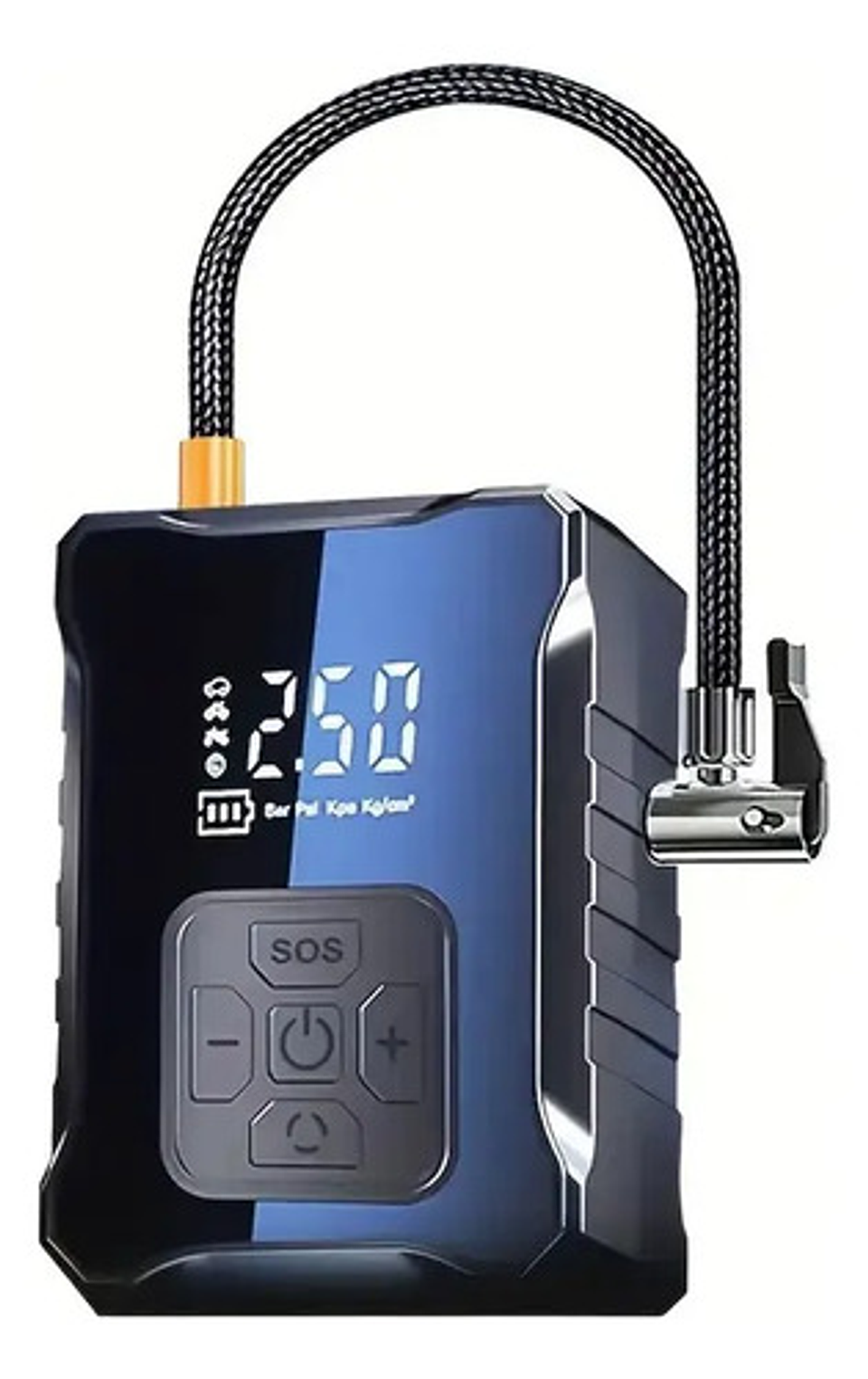 Bomba Inflable Inalámbrica Portátil Auto Moto Pantalla Digit 1