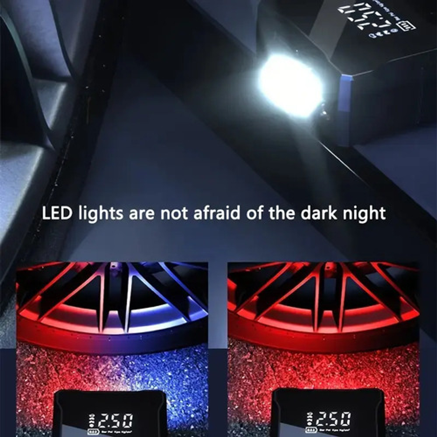 Bomba Inflable Inalámbrica Portátil Auto Moto Pantalla Digit 6