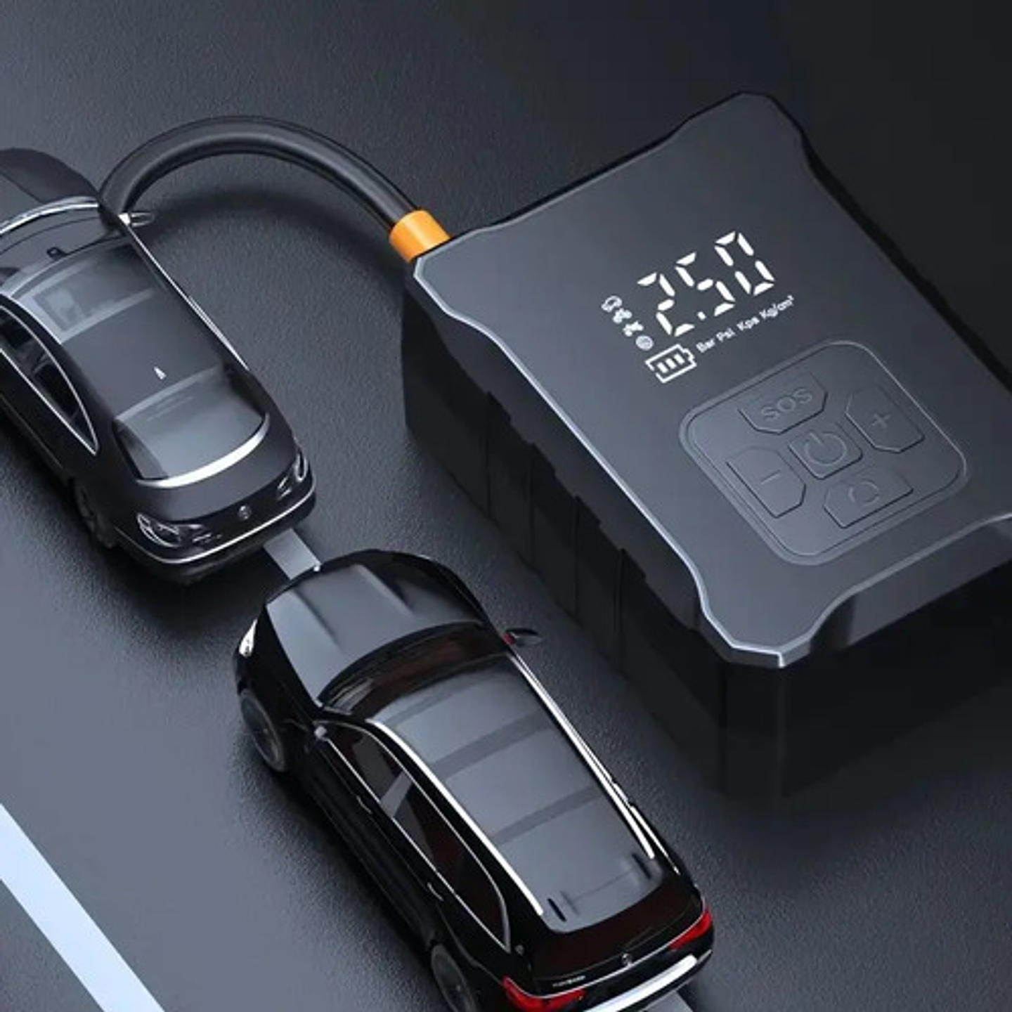 Bomba Inflable Inalámbrica Portátil Auto Moto Pantalla Digit 8