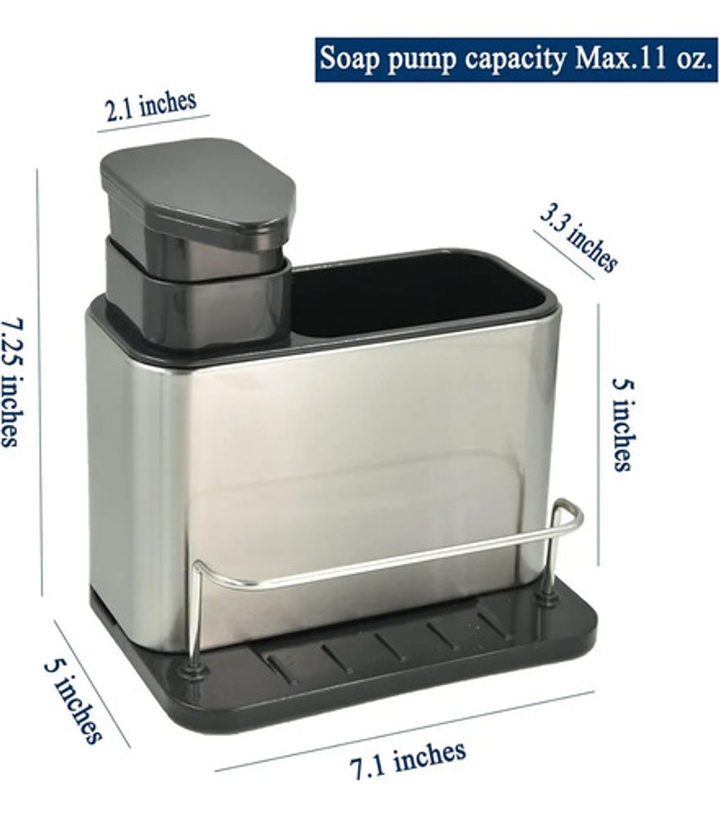 Organizador De Fregadero Dispensador D Jabón Soporte Esponja 10