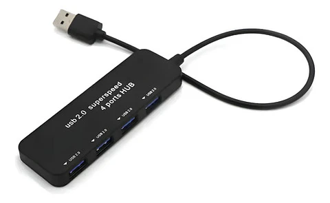 Hub Usb 3.0 Andowl 4 Puertos Usb-c Negro Alta Velocidad Compatible Windows
