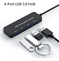 Hub Usb 3.0 Andowl 4 Puertos Usb-c Negro Alta Velocidad Compatible Windows - Miniatura 2