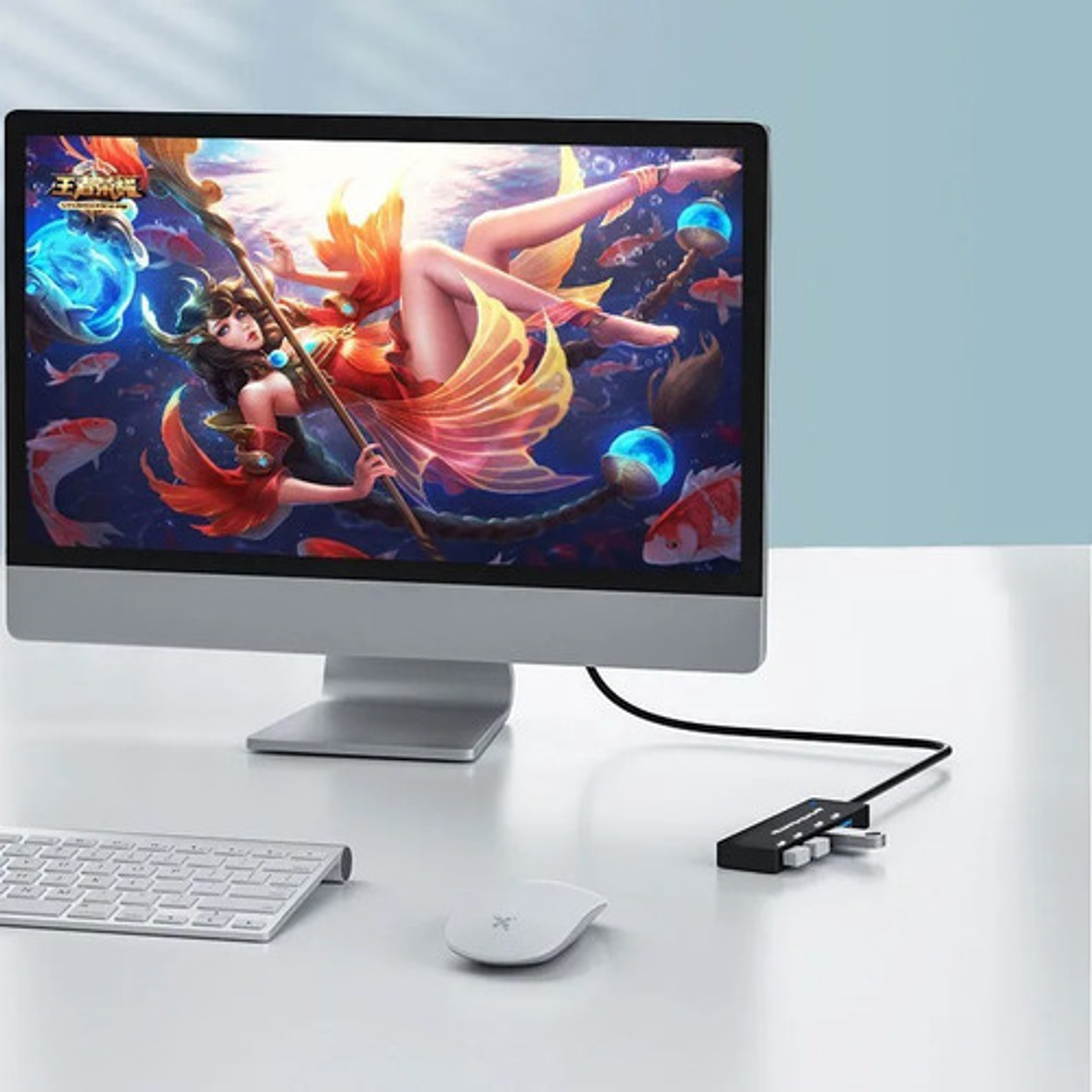 Hub Usb 3.0 Andowl 4 Puertos Usb-c Negro Alta Velocidad Compatible Windows 3