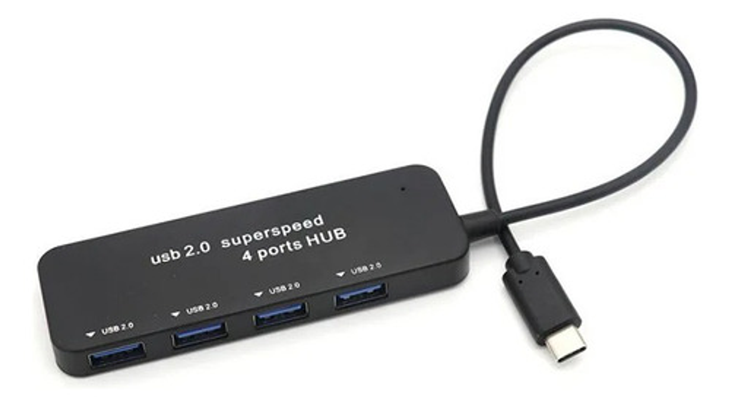 Hub Usb 3.0 Andowl 4 Puertos Usb-c Negro Alta Velocidad Compatible Windows 8