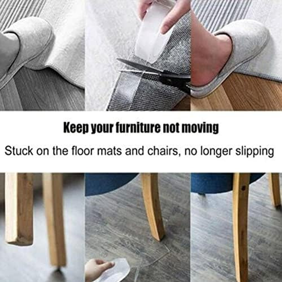 Cinta Doble Contacto Faz Transparente 3 Metros Ivy Grip Tape Color Blanco Liso 7