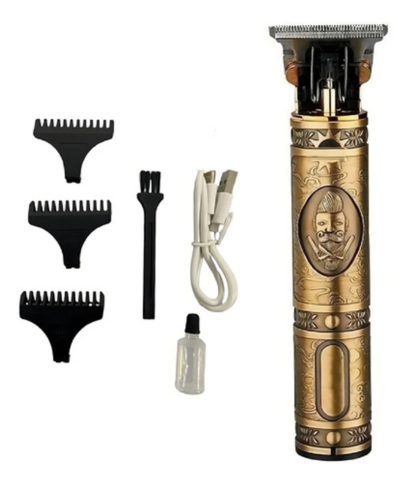 Afeitadora Eléctrica Maquina Corta Pelo Barba Recortadora Afeitadora Rorostore Bronce 3