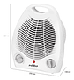 Estufa Eléctrica Calefactor Eléctrico Termoventilador - Miniatura 3