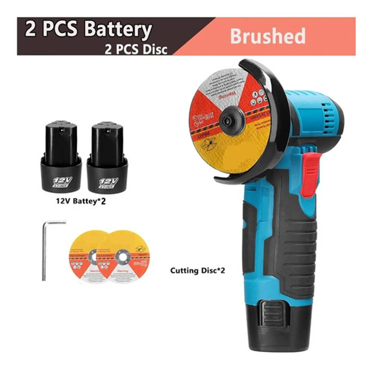 Máquina Cortadora Y Pulidora 12v + 2 Amoladoras Angulares  2