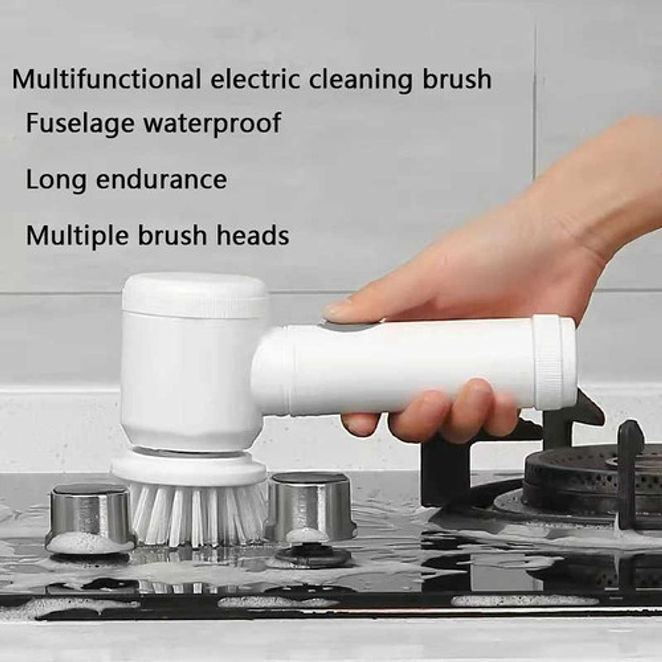 Cepillo De Limpieza Eléctrico Inalámbrico 5 En 1 Con Multifu 4