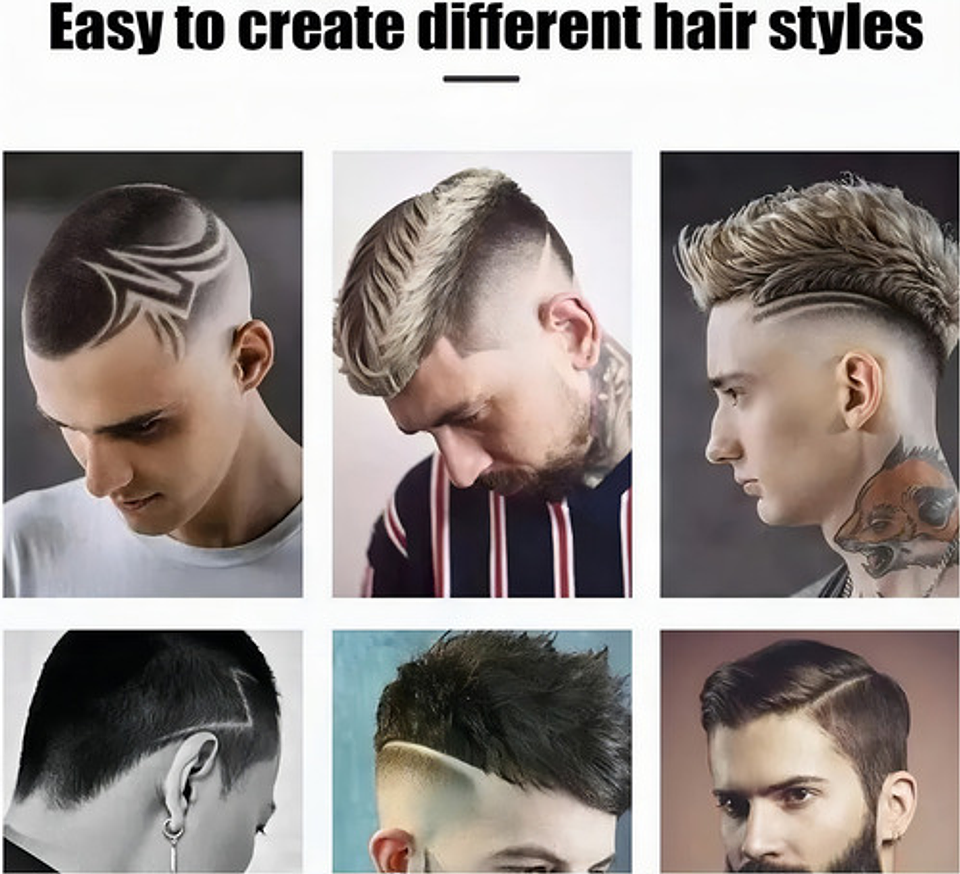 Cortadora De Cabello Profesional Cuchilla Ajustable En T Dorado 10