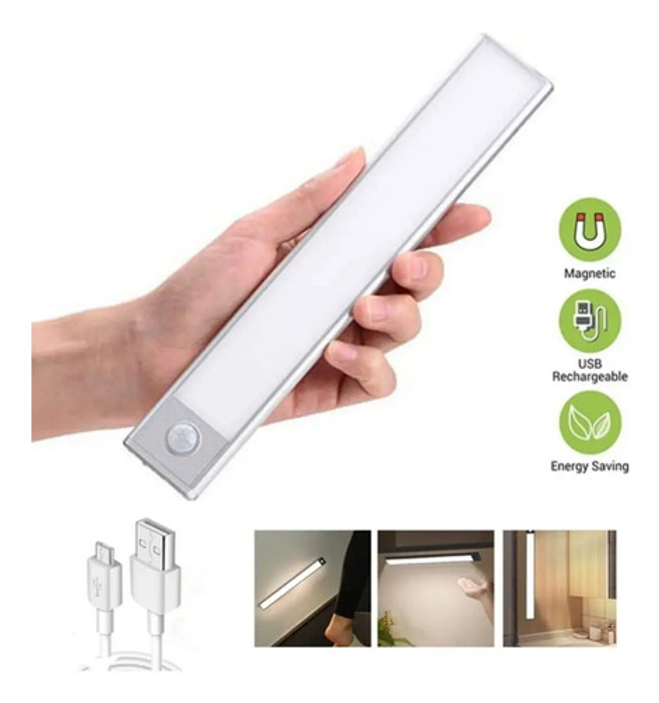 Luz Nocturna Multifuncional Led Usb Con Sensor De Movimiento 2