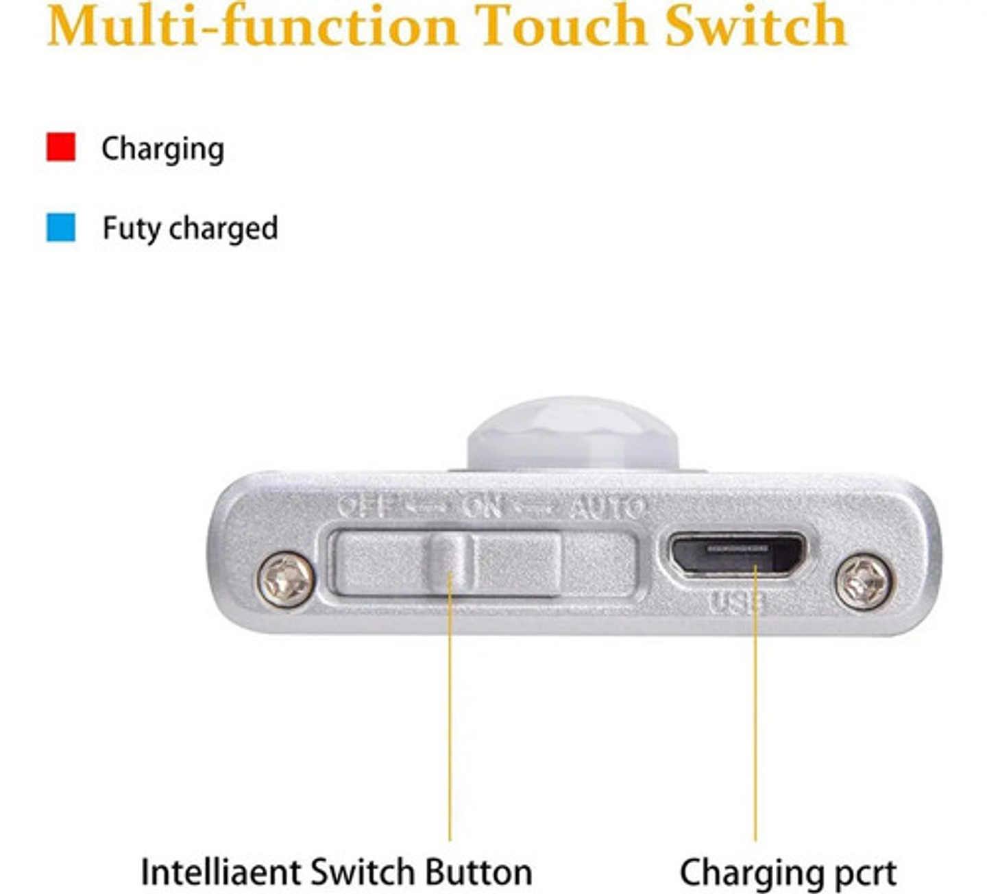 Luz Nocturna Multifuncional Led Usb Con Sensor De Movimiento 7