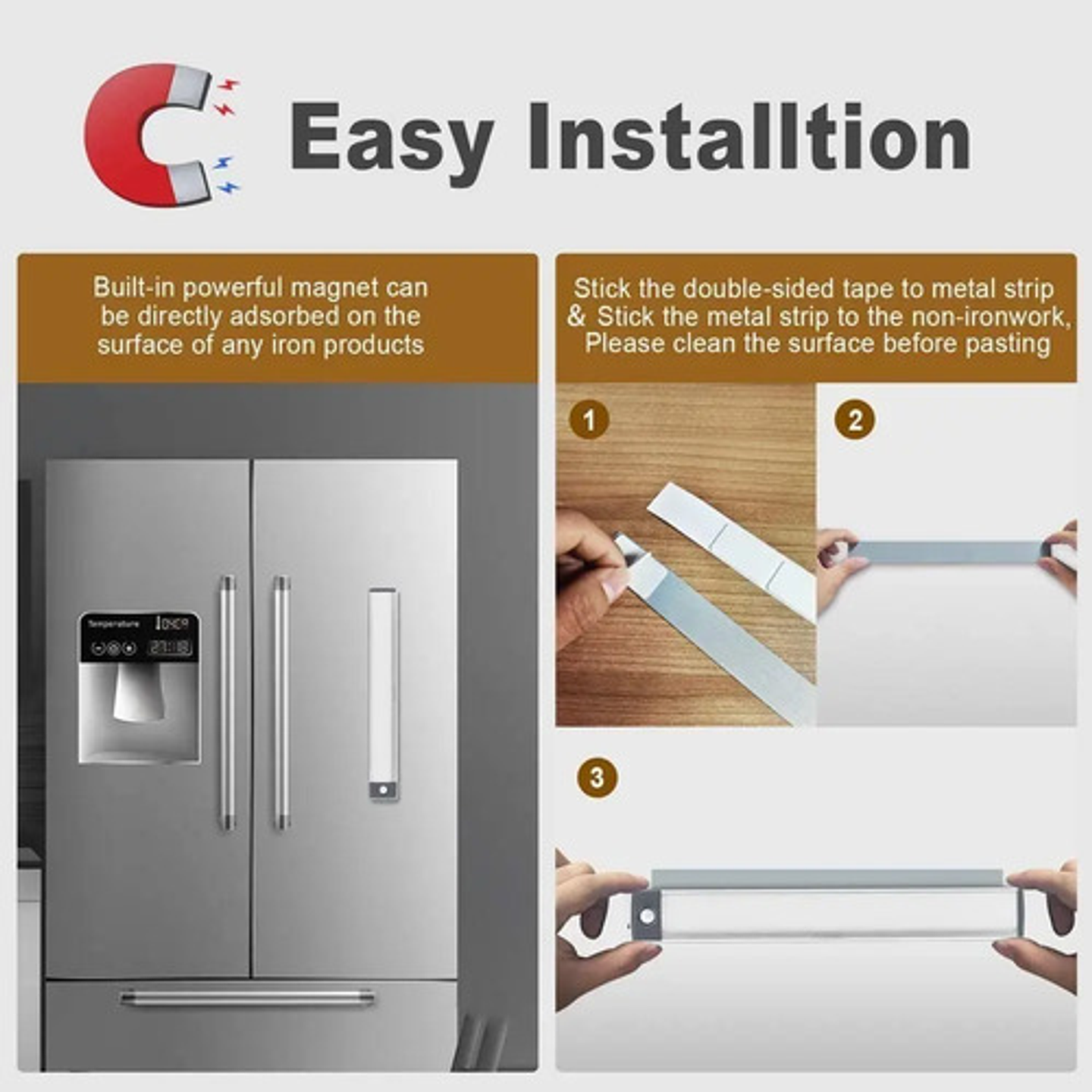 Luz Nocturna Multifuncional Led Usb Con Sensor De Movimiento 8