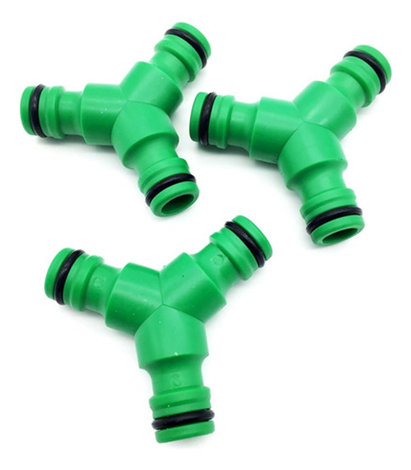 Distribuidor De Manguera De Jardín Yuyao Garden Hl021 Conector Rápido 3 Vías Verde 2