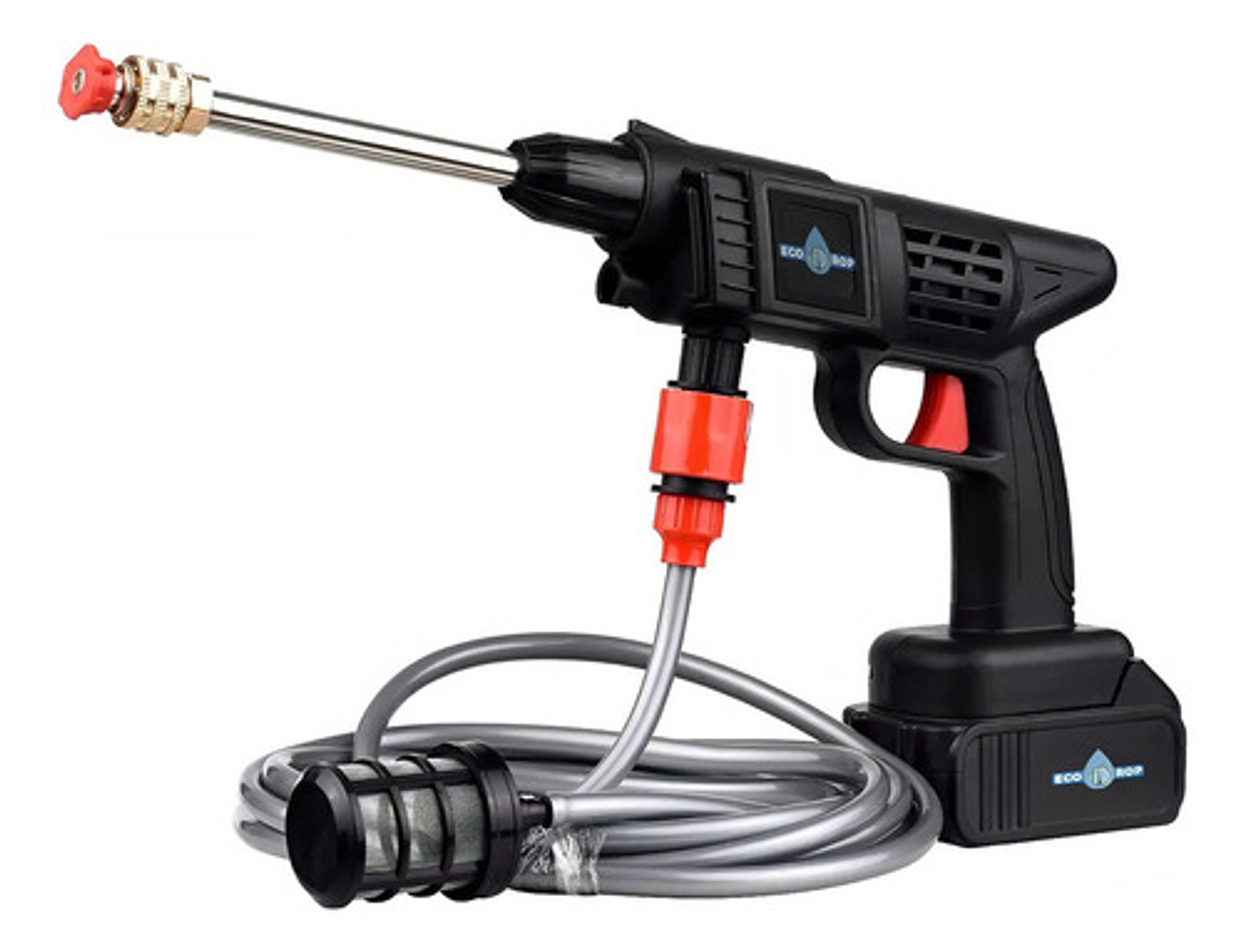 Hidrolavadora Inalámbrica 48v Alta Presión Para Autos Y Hogar Negro 1