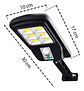 Pack 2 Foco Solar Led Poste Exterior Sensor M Control Remoto Color De La Carcasa Negro Color De La Luz Blanco Frío - Miniatura 3