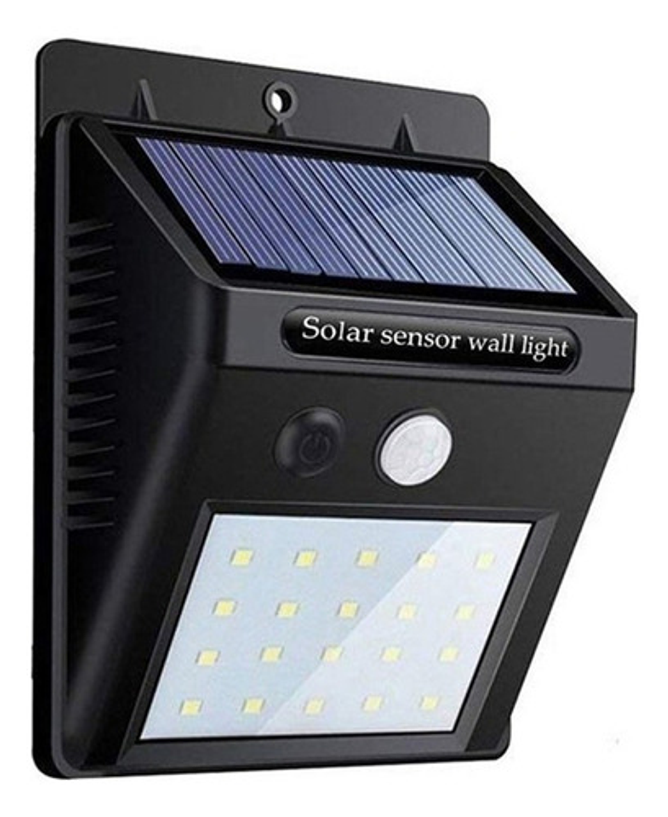 Luces Solares Exterior Luminaria Solar Led Luces Led Sensor Color Negro 1