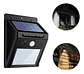 Luces Solares Exterior Luminaria Solar Led Luces Led Sensor Color Negro - Miniatura 3