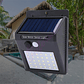 Luces Solares Exterior Luminaria Solar Led Luces Led Sensor Color Negro - Miniatura 4
