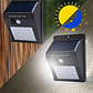 Luces Solares Exterior Luminaria Solar Led Luces Led Sensor Color Negro - Miniatura 6