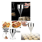 Embudo Dosificador Acero Inoxidable 750ml Con Soporte Repostería Plateado - Miniatura 7