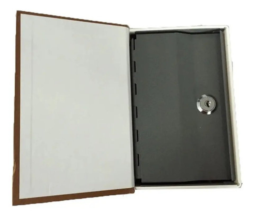 Caja Fuerte Libro Camuflado Oculto Grande Color Cafe 5