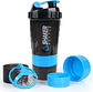 Shaker 3 En 1, Botella Mezclador Batidos Proteina 500ml Gym - Miniatura 14
