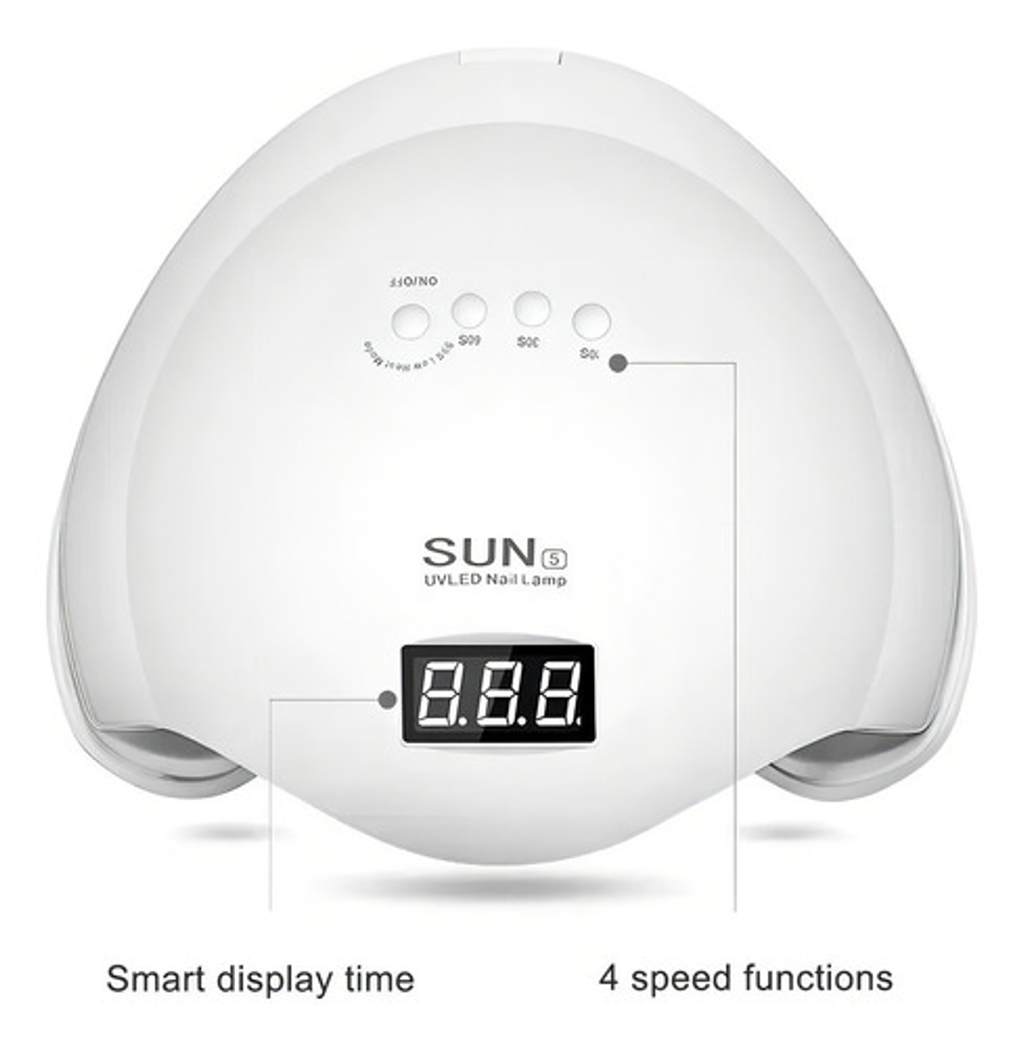 Secador De Uñas Led Profesional 48 Watts Led Uv Manicure D Color Blanco 4