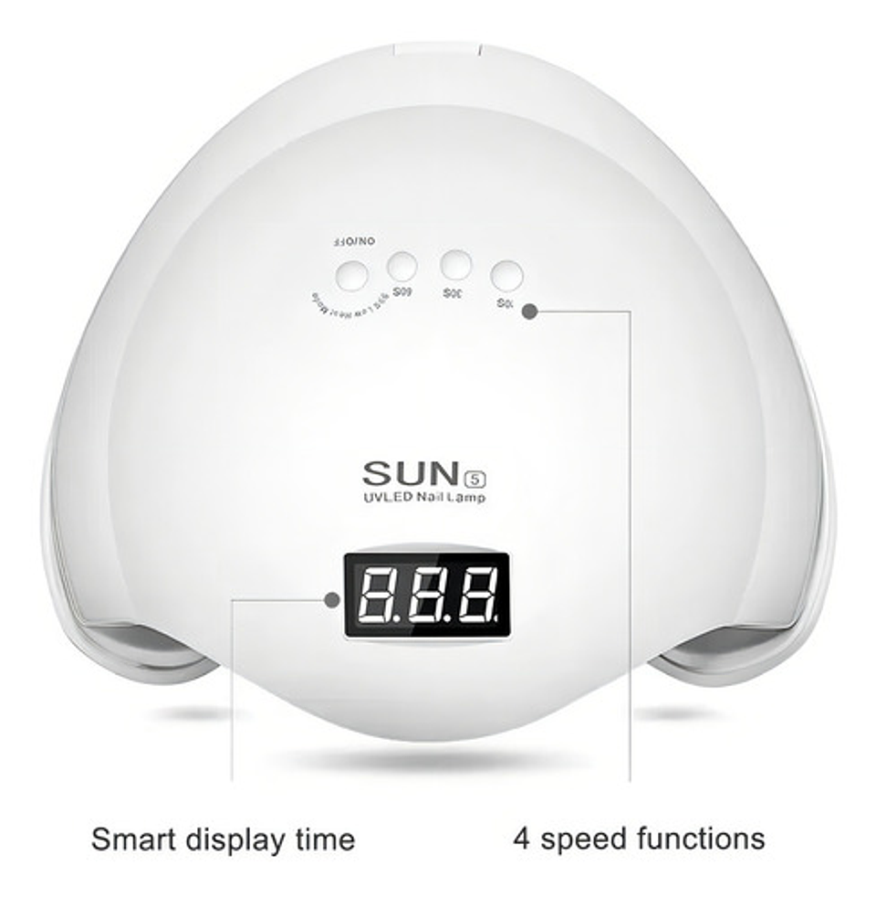 Secador De Uñas Led Profesional 48 Watts Led Uv Manicure D Color Blanco 4