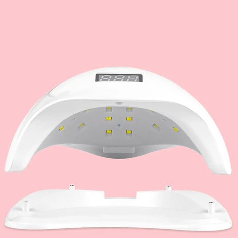 Secador De Uñas Led Profesional 48 Watts Led Uv Manicure D Color Blanco 11