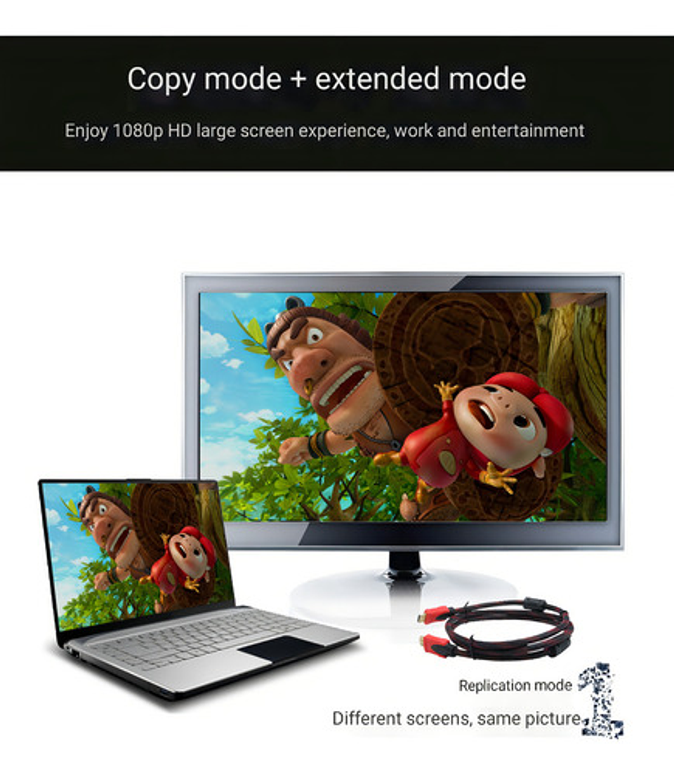 Cable Hdmi 2.0 Qatar Shop 4k 3 Metros Negro Conectores Niq. 6