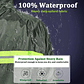 Poncho Lluvia Largo Capa Para Lluvia Con Cinta Reflectante - Miniatura 11