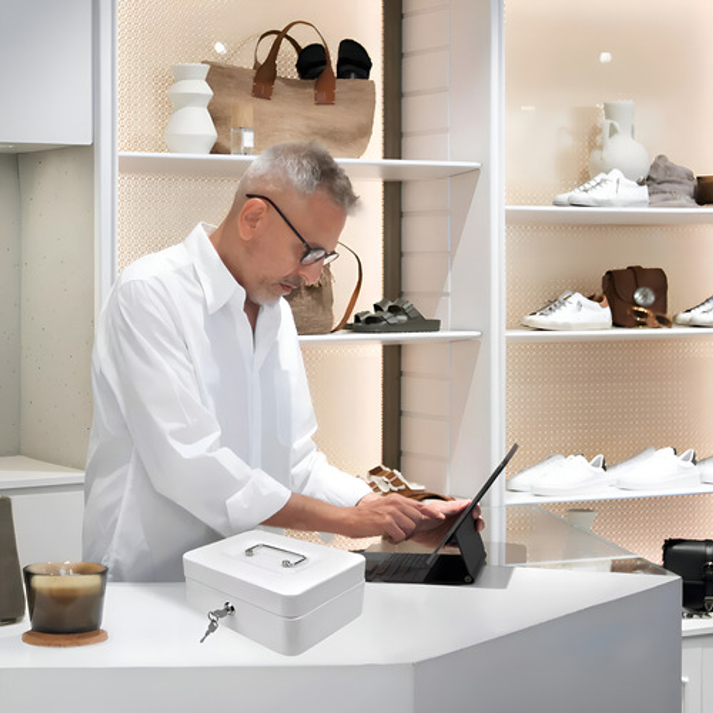 Caja Fuerte Para Efectivo Monedas Portátil Cerradura Y Llave Color Blanco 5