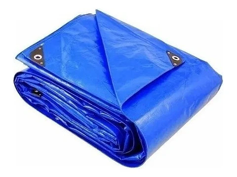 Lona Azul Impermeable Multiuso Aftk 3x3 Metros Anillos Aluminio