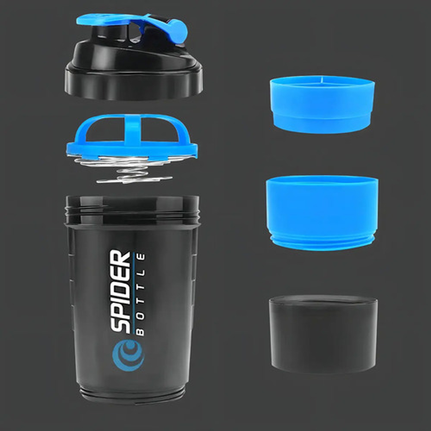 Vaso Proteina Botella Azul Shaker Para Batido Botella Gym 3 En 1 Botella Agua Shaker Vaso Shaker Proteinas Mezclador Botella Deportiva Para Batidos Vaso Shaker Qatarshop Proteinas 3