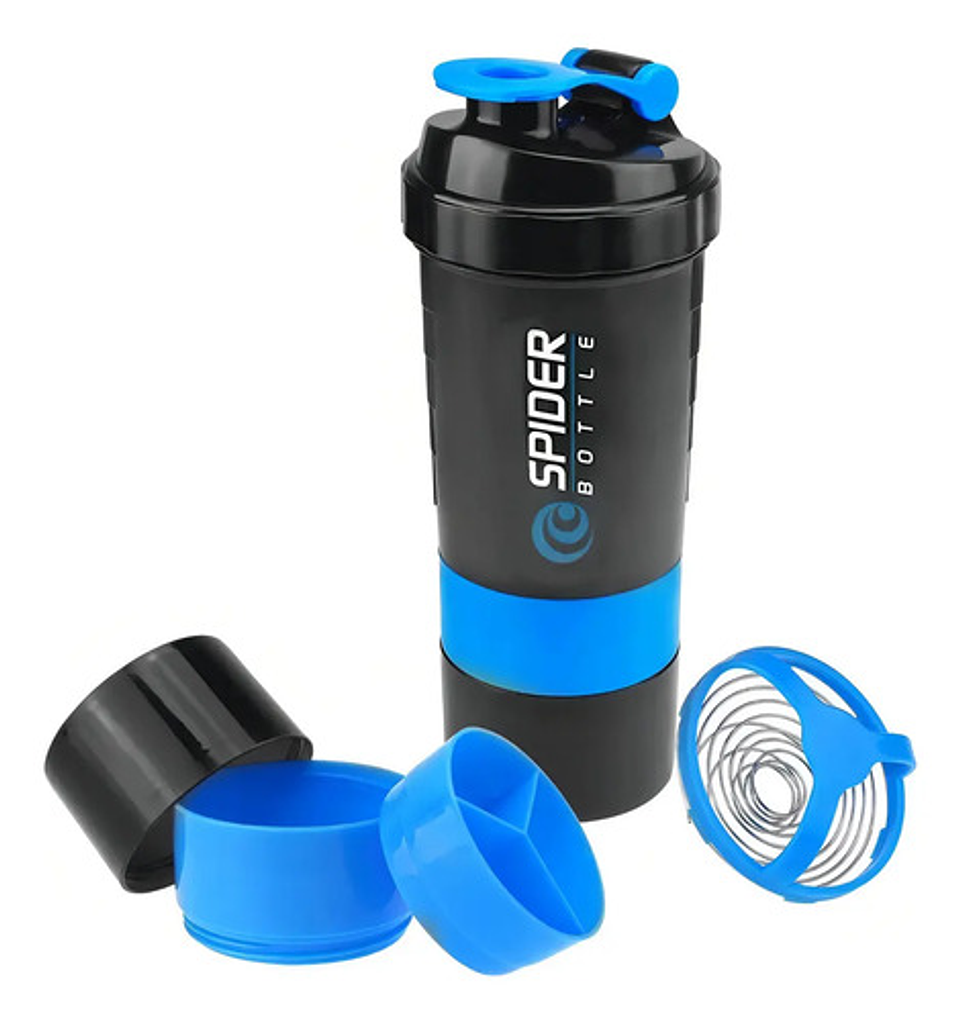 Vaso Proteina Botella Azul Shaker Para Batido Botella Gym 3 En 1 Botella Agua Shaker Vaso Shaker Proteinas Mezclador Botella Deportiva Para Batidos Vaso Shaker Qatarshop Proteinas 6