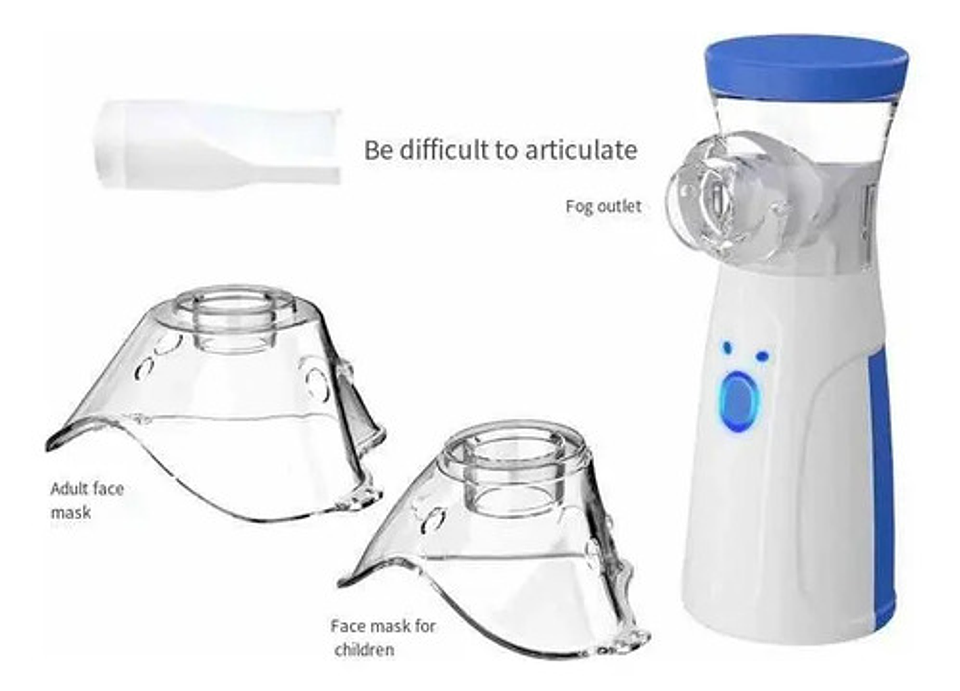 Nebulizador Portátil Inhalador Batería Recargable Usb Color Blanco 5
