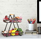Organizador Hogar Rack Multiuso Frutero De Metal 2 Nivel Color Ab - Miniatura 11