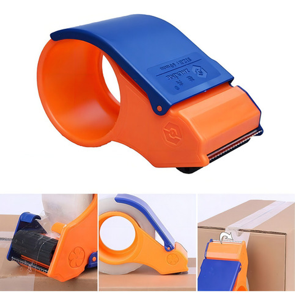 Dispensador Porta Cinta Adhesiva Embalaje Huincha Resistente 6