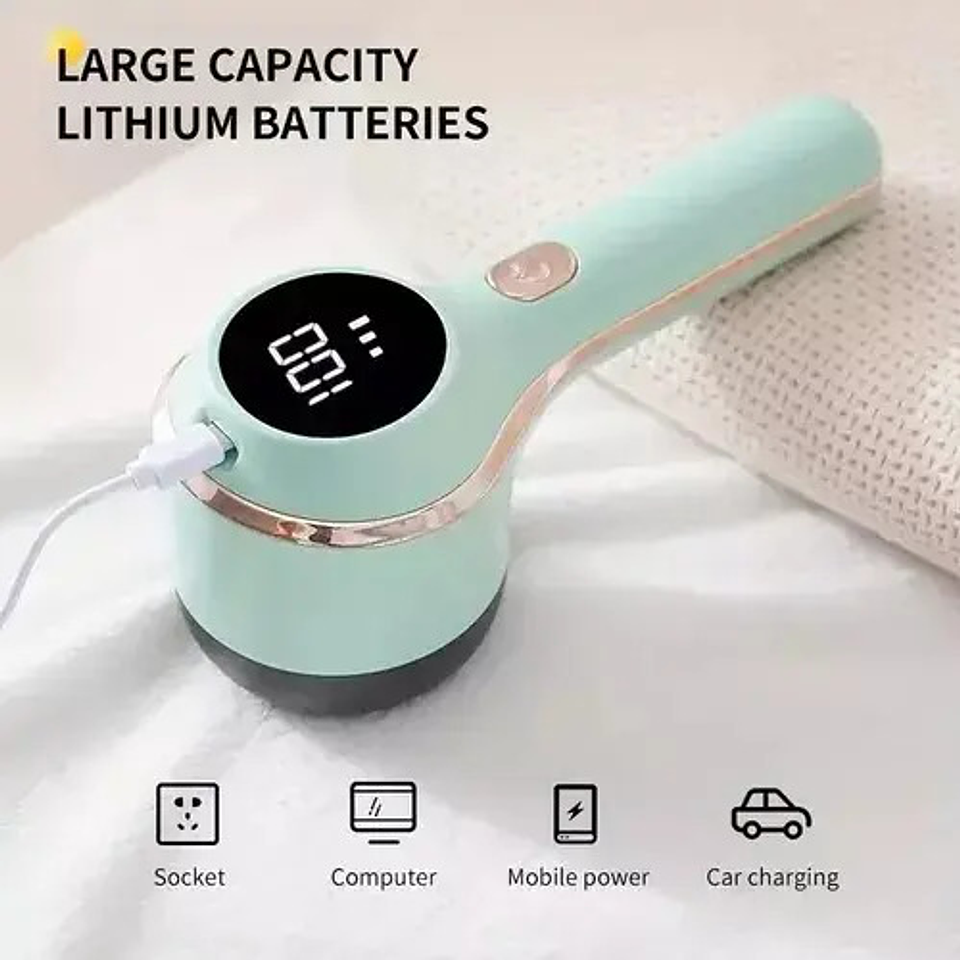 Removedor Eléctrico De Pelusas Thek 6 Cuchillas Led Tipo C 3