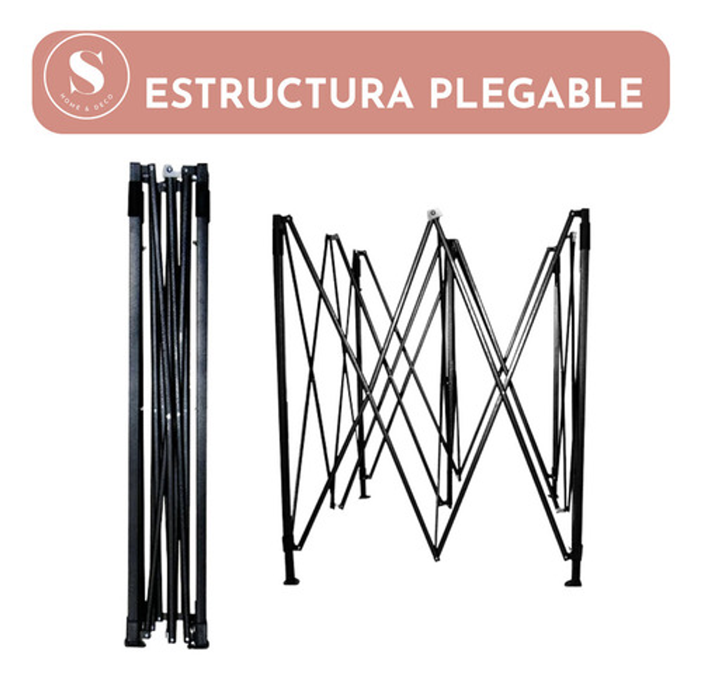 Toldo Plegable Thek Azul 3x3 Metros Impermeable Retráctil Con Protección Uv 4